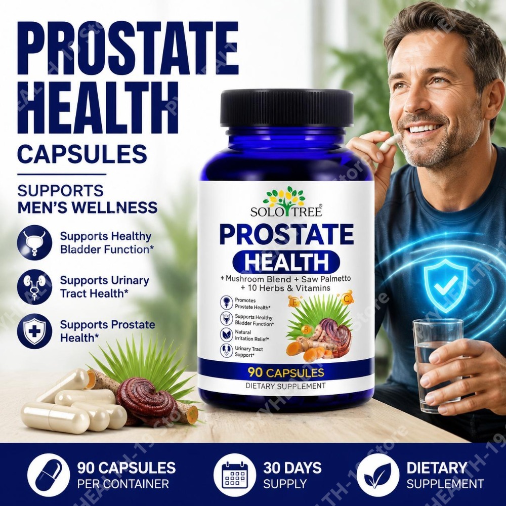 Health With Wellness - SOLO TREE Prostaatgezondheidscapsules Zaagpalm Reishi Brandnetel