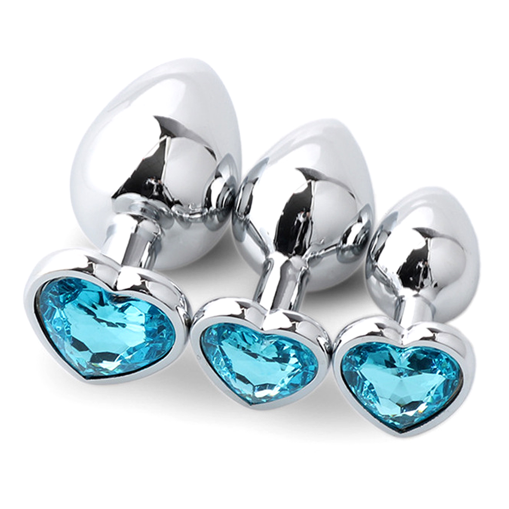 Health With Wellness - 3-delige metalen anale pluggen voor koppels,
