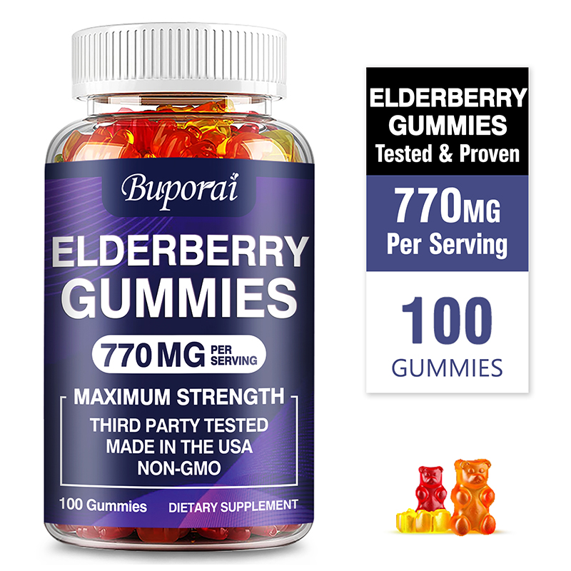 Health Wellness Gummies - Vlierbessengummies - Gladde huid, verbetert de