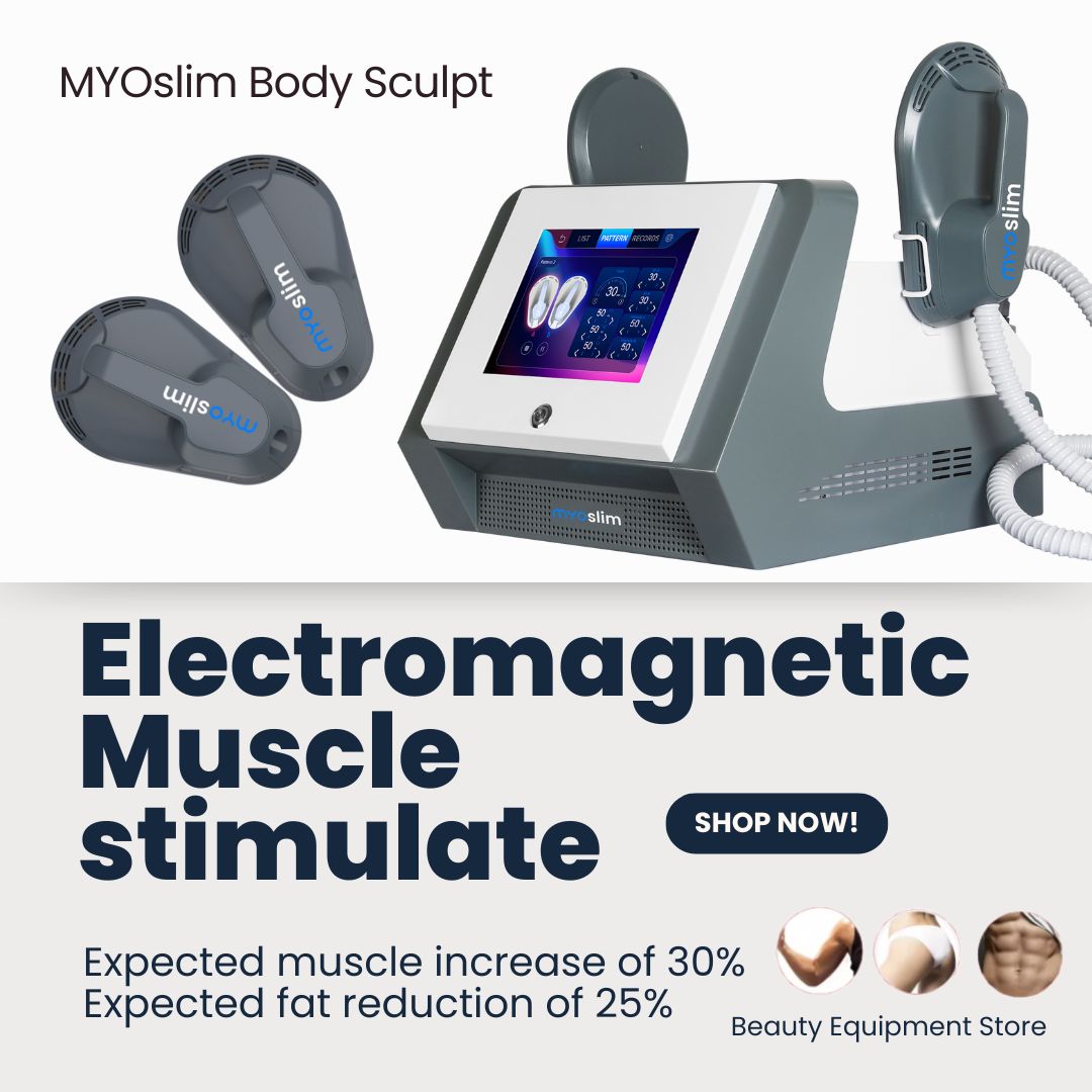 Health With Wellness - EMS Bodybuildingapparaat MYOslim Vetverwijdering 2 Handgrepen
