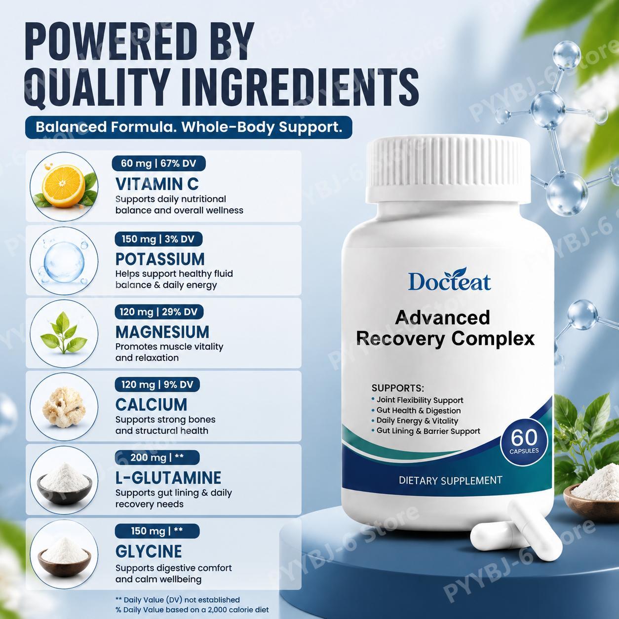 Advanced Recovery Complex 60 c - Health With Wellness recensie en prijs