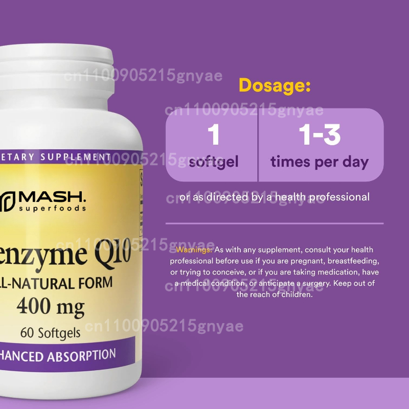 120 stuks Co-enzym Q10-capsule - Health Wellness Food recensie en prijs