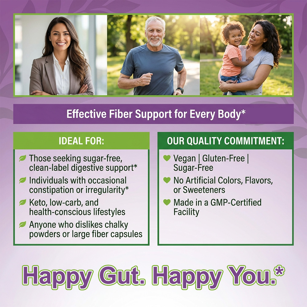 Suikervrije prebiotische vezel - Health Wellness Gummies recensie en prijs