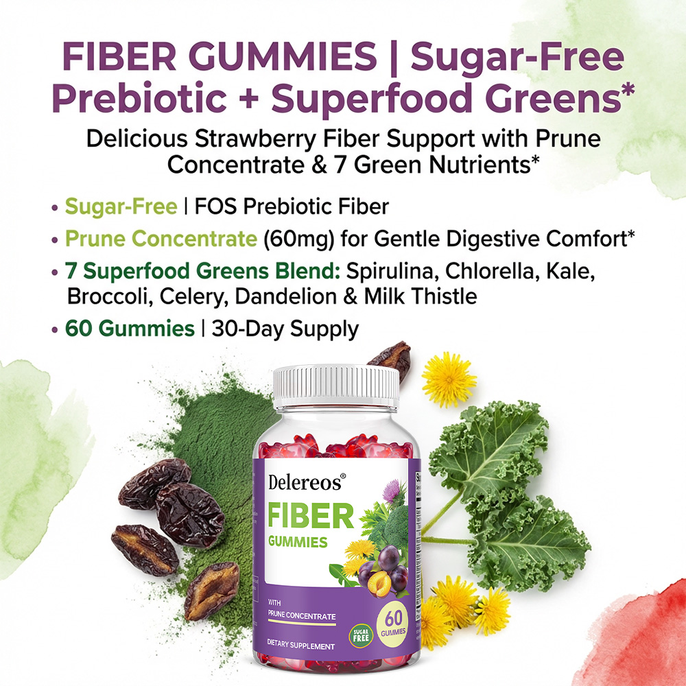 Suikervrije prebiotische vezel - Health Wellness Gummies recensie en prijs