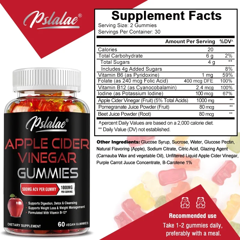 Appelazijn Gummies - Gewichtsb - Health Wellness Gummies recensie en prijs