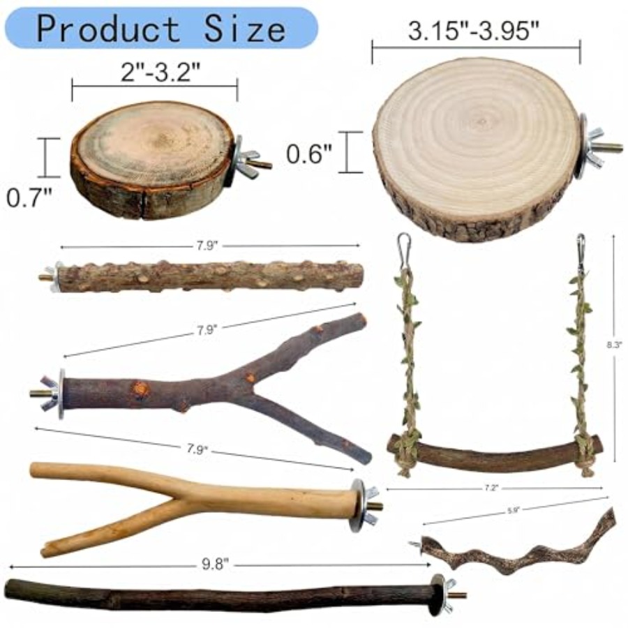 8 stuks natuurlijke houten vog - Health & Wellness Lions recensie en prijs