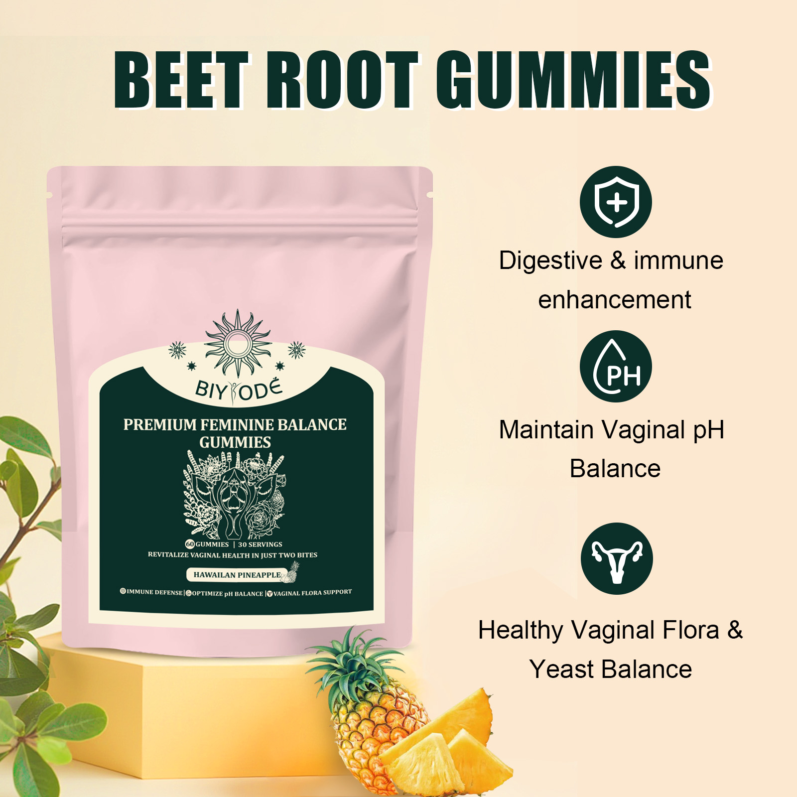 Premium vrouwelijke evenwichts - Health Wellness Gummies recensie en prijs
